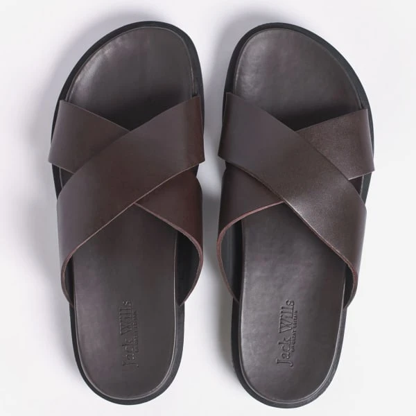 JACK WILLS Men's Cross Over Slider Sandals - Image 3
