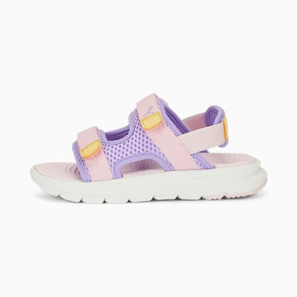 PUMA Evolve Little Kids' Sandals Vivid Violet-Pearl Pink-Light Straw