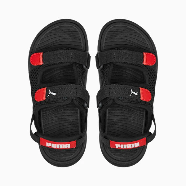 PUMA Evolve Little Kids' Sandals PUMA Black-PUMA White-For All Time Red - Image 6