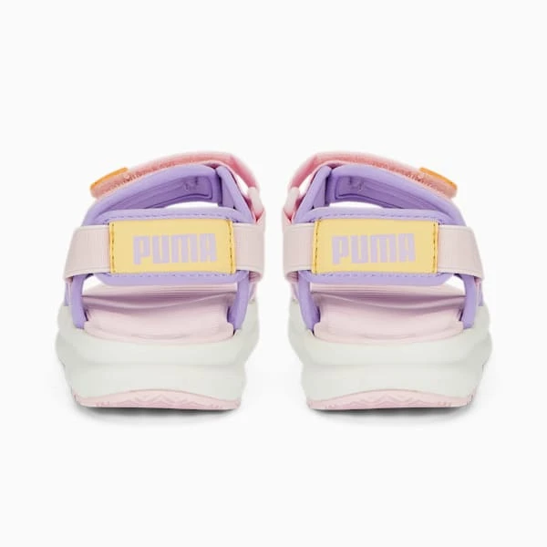 PUMA Evolve Little Kids' Sandals Vivid Violet-Pearl Pink-Light Straw - Image 3