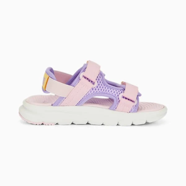 PUMA Evolve Little Kids' Sandals Vivid Violet-Pearl Pink-Light Straw - Image 5