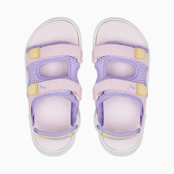 PUMA Evolve Little Kids' Sandals Vivid Violet-Pearl Pink-Light Straw - Image 6