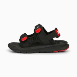 PUMA Evolve Little Kids' Sandals  PUMA Black-PUMA White-For All Time Red