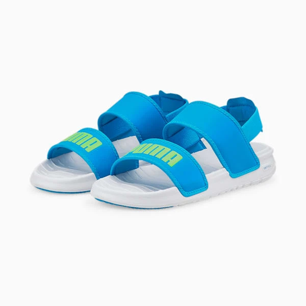 Softride Sandals Big Kids Puma White-Ocean Dive - Image 2