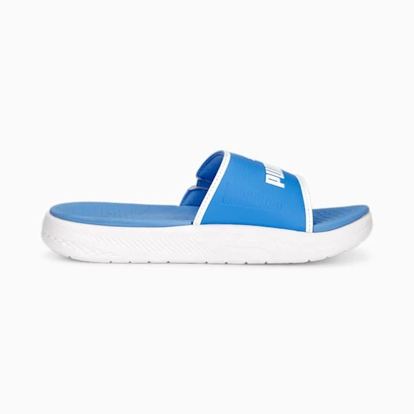 Softride Slide Sandals Big Kids Dusky Blue-PUMA White - Image 5